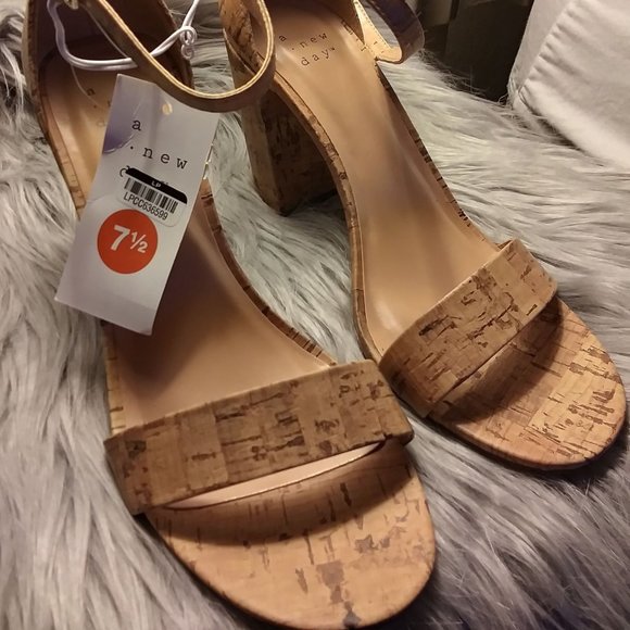 A New Day Shoes - A New Day Women's AD539 Ema High Block Heel Sandal